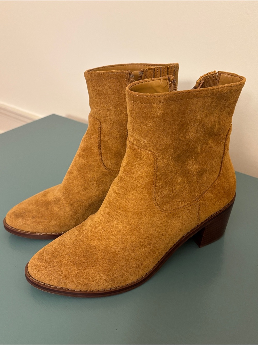 J.Crew Cognac Ankle Boots 7.5